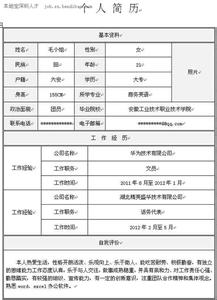 文员求职简历模板 文员的英语简历范文 英文版的文员求职简历模板