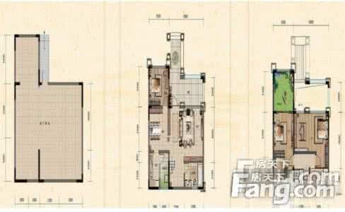 叠拼别墅户型图 江干区叠拼别墅面积怎么算？哪种户型好