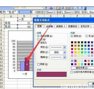 excel2010图表制作 Excel2010图表中数据系列选择与设置的方法