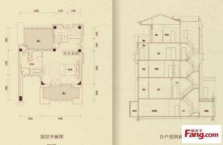 叠拼别墅户型图 济南叠拼别墅面积怎么算？哪种户型好