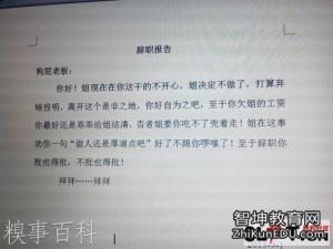 辞职报告格式范文 辞职格式范文