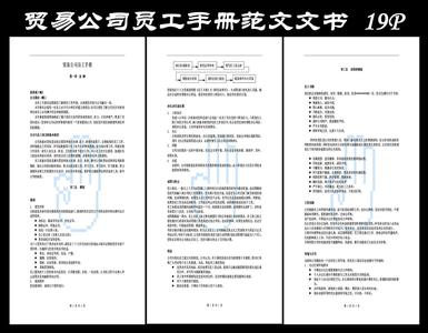 员工手册公示范文 公司员工手册范文