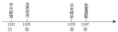 初二下册历史《香港和澳门的回归》练习试题