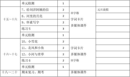 一年级语文工作计划 一年级上册语文工作计划s版