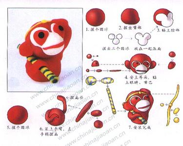 彩泥孙悟空视频手工 彩泥手工孙悟空作品