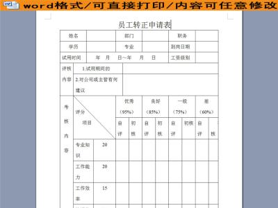 2016年员工转正申请书 2017员工转正申请书