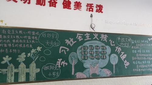 社会主义价值观黑板报 小学价值观黑板报