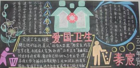 卫生与健康黑板报图片 小学卫生黑板报图片文字